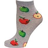 Hot Sox Kid's Apples Crew Socks 1 Pair, Blue, Shoe Size: 10-13 Youth