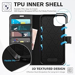 TUCCH Case for iPhone 14 Plus Wallet Case, [RFID