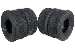 MASSFX Golf Cart Tire Set - Four 18x8.5-8 - 4 Ply Rating - 6MM Tread Depth - 18x8.5x8 (Four Pack)