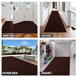 BESTVUE 4' x 79' Runner Rugs with Rubber