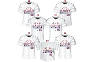 wtybicl Custom Baseball Jersey Personalized Daddy Mommy of The Rookie Baseball Shirt Family Matching Sports Uniform Gift