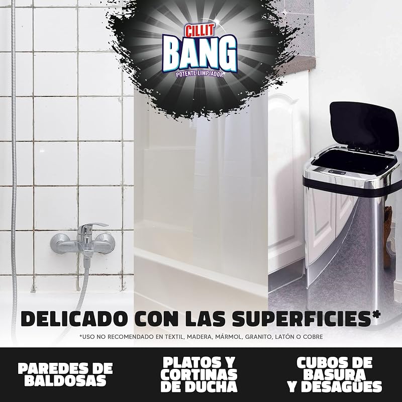 - Spray limpiador quitagrasas, para cocinas y spray Suciedad y manchas de humedad, para baños - Pack 2 x 750 ml