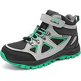 R CORD Kids Hiking Boots Waterproof & Breathable, Durable TPR Traction Outsole, Anti-Skid, Athletic Drawstring Closure, Unisex, Purple, Little Kid, Hiking, Sports