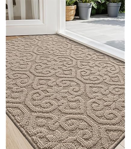Alfombrilla De Entrada Antideslizante LUMI - Absorbente Y Decorativa, Gris