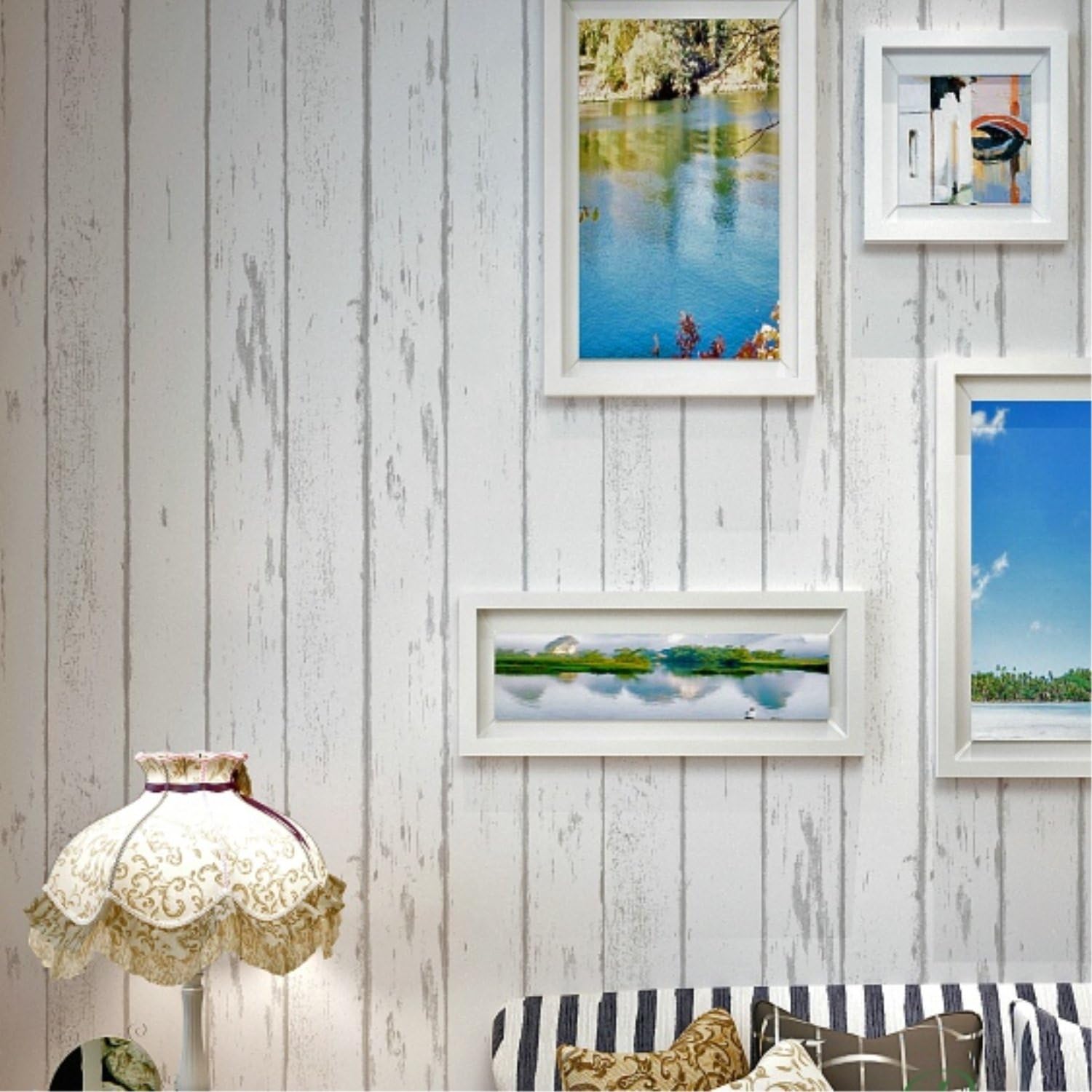 Amazon Co Jp Its Diy 壁紙シール 木目 かんたん貼付 シールタイプ 45cm 10m リフォーム ウォールステッカー 防水 白木目北欧風 Diy 工具 ガーデン