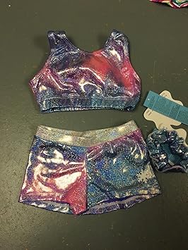 Just Leotards Nueva Gimnasiabailecheer Crop Top Set Edad 5