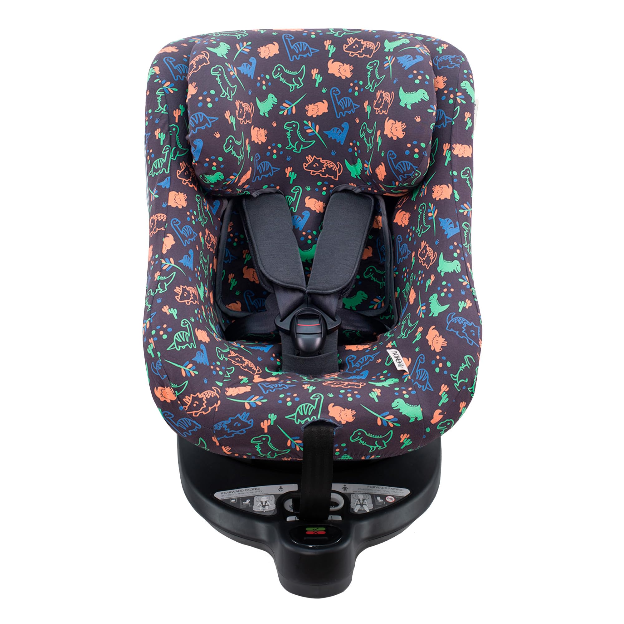 JYOKO KIDS Cotton Cover Liner compatible with Joie I-Spin 360 and Joie I-Safe (Happy Dino)