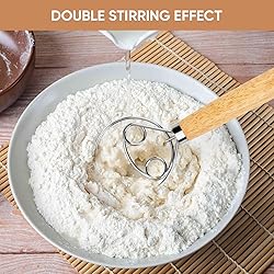 Danish Dough Whisk - Bread Whisk, Dutch Whisk for