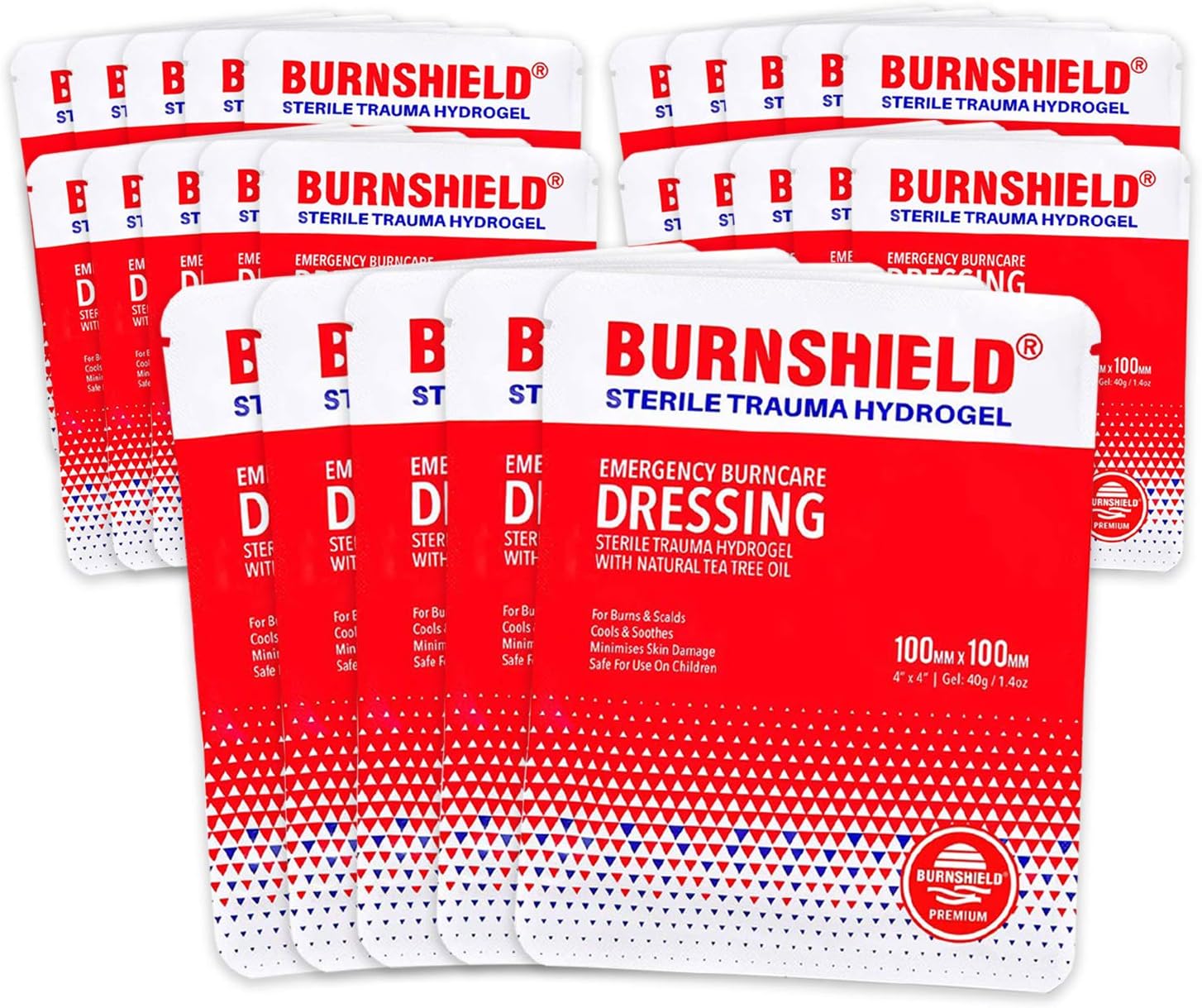Burnshield 4" X 4" Burn Dressing, Sterile - 3 Count: Health & Personal Care