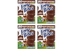 Entenmann's Little Bites Fudge Brownie Mini Muffins | 4 Pack (80 Pouches Total)