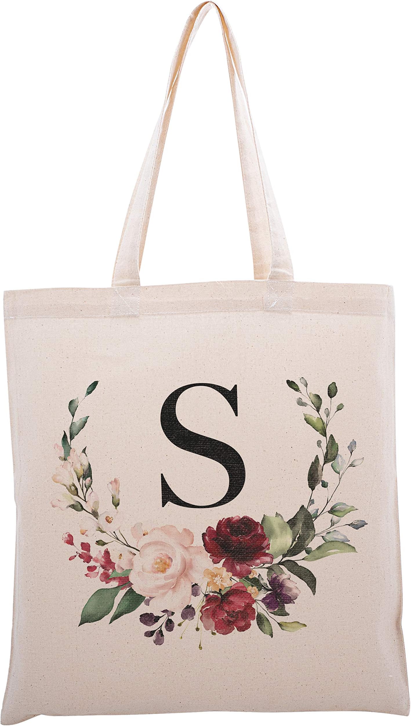 Personalized Floral Initial Tote Bag Bachelorette Party #2