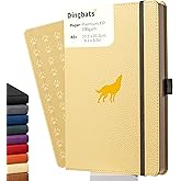 Dingbats A5 Wildlife Notebook Journal Hardcover, Cream 100gsm Ink-Proof Paper, 6.1 x 8.5 inches, 192 pages (Cream Wolf, Lined)
