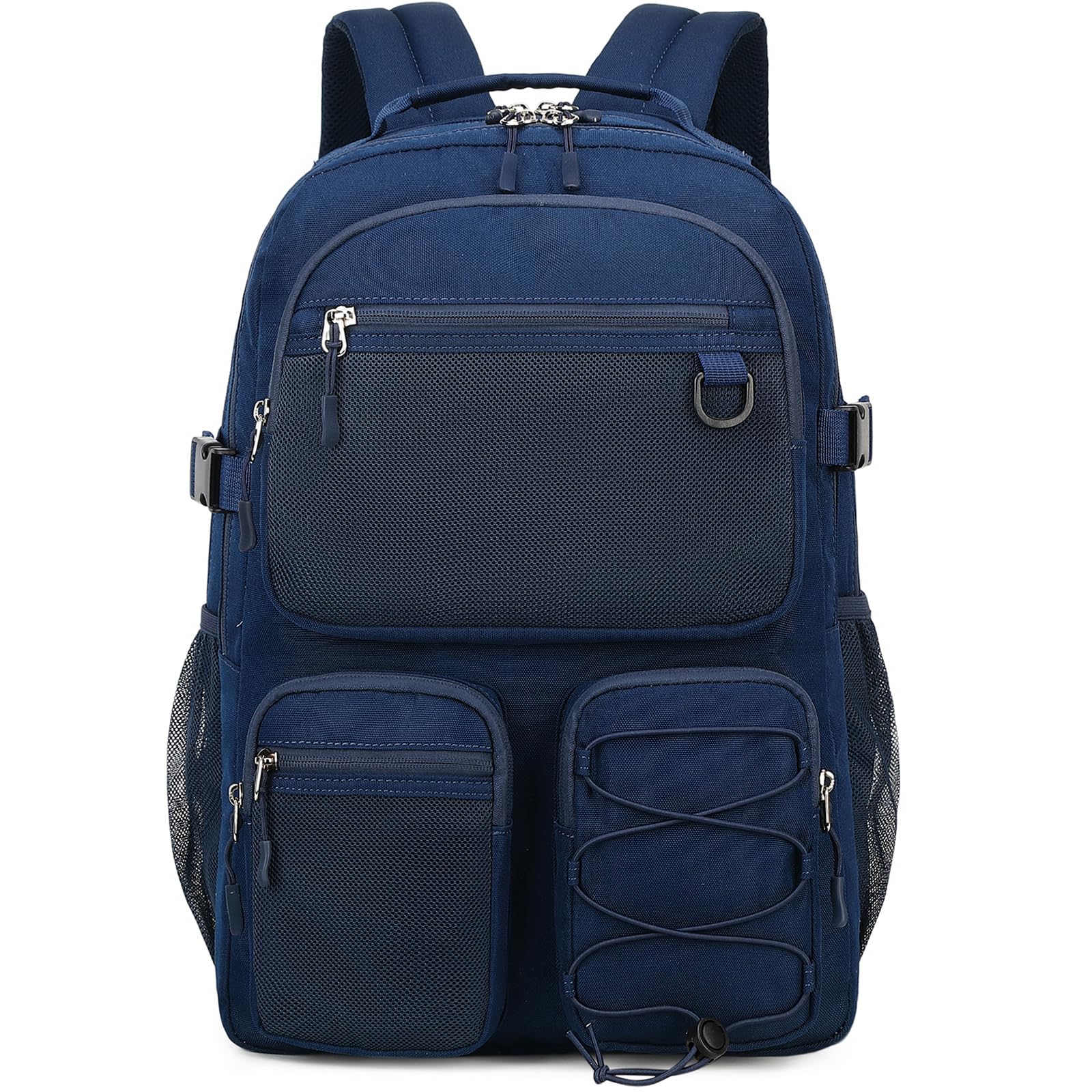 Water Resistant Daypack 15.6" Laptop Backpack for Men/Women Navy Blue | eBay