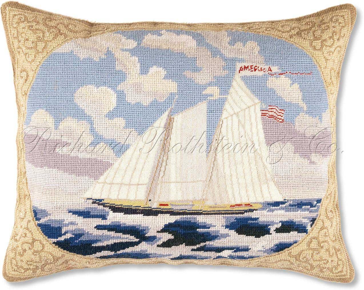 Handmade 100 Wool Colonial Williamsburg Tall Ship