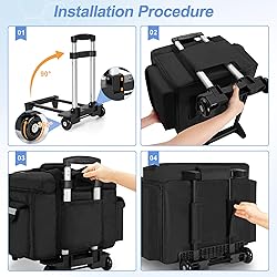 Trunab Medical Bag on Wheels with Detachable