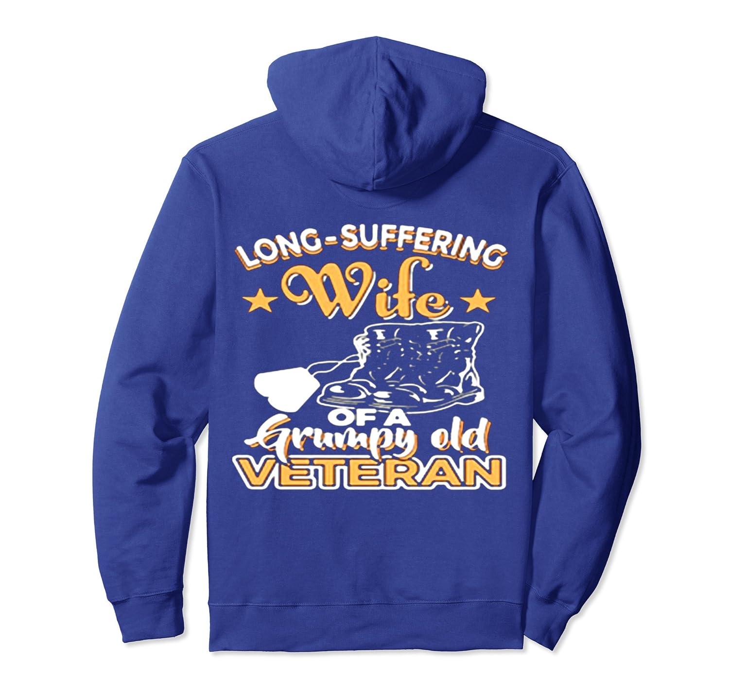 Long-Suffering wife of a Grumpy Old Veteran Hoodie-anz