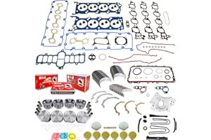 DNJ EK4170AM Master Engine Rebuild Kit for 1999-2001 Ford E-150 Econoline, E-150 Econoline Club Wagon, E-250 Econoline 5.4L V8 16V SOHC 330cid