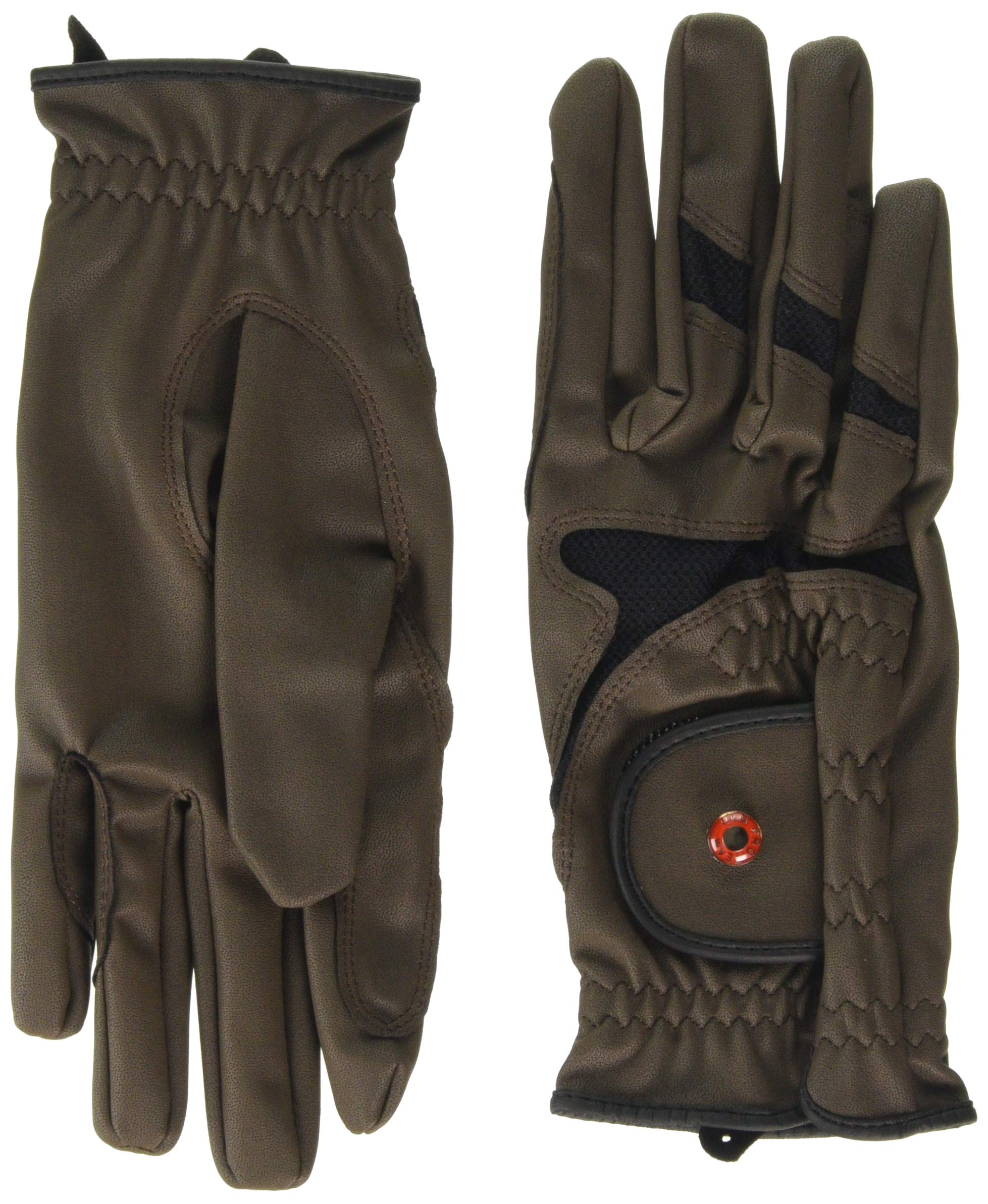 HKM Sports Equiment Professional Air Mesh 2100 Riding Gloves, unisex_adult, Trouser, HKM 4000315833795, dark brown, XL