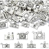 Ipotkitt 70 Pcs 7 Style Antique Silver Camera Charms Retro Travel Charms Metal Camera Shape Charms Vintage Photography Charms for DIY Necklace Keychain Bag Gift Jewelry Making