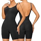 Vorcy Backless Shaping Bodysuit for Women Tummy Control Seamless Sleeveless Butt Lifter Thigh Slimmer Body Shaper Shorts