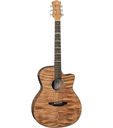 Amazon.com: Luna Aurora Borealis 3/4 Acoustic Guitar, Black Pearl