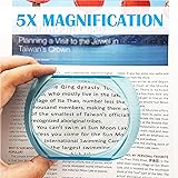 MAGDEPO 5X Desktop Dome Magnifier Paperweight 3