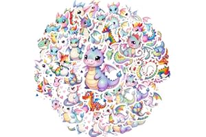 35pcs Dragon Fantasy Cute Stationery Stickers Funny Stickers Cute for Guitar DIY Skateboard Laptop Luggage Decor Laptop Motor