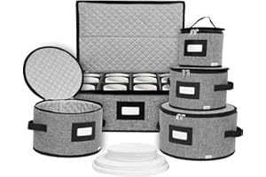 homyfort China Storage Containers, Hard Shell for Plates, Moving Boxes for Dishes, Cups, Mugs, Tableware Moving Supplies for 