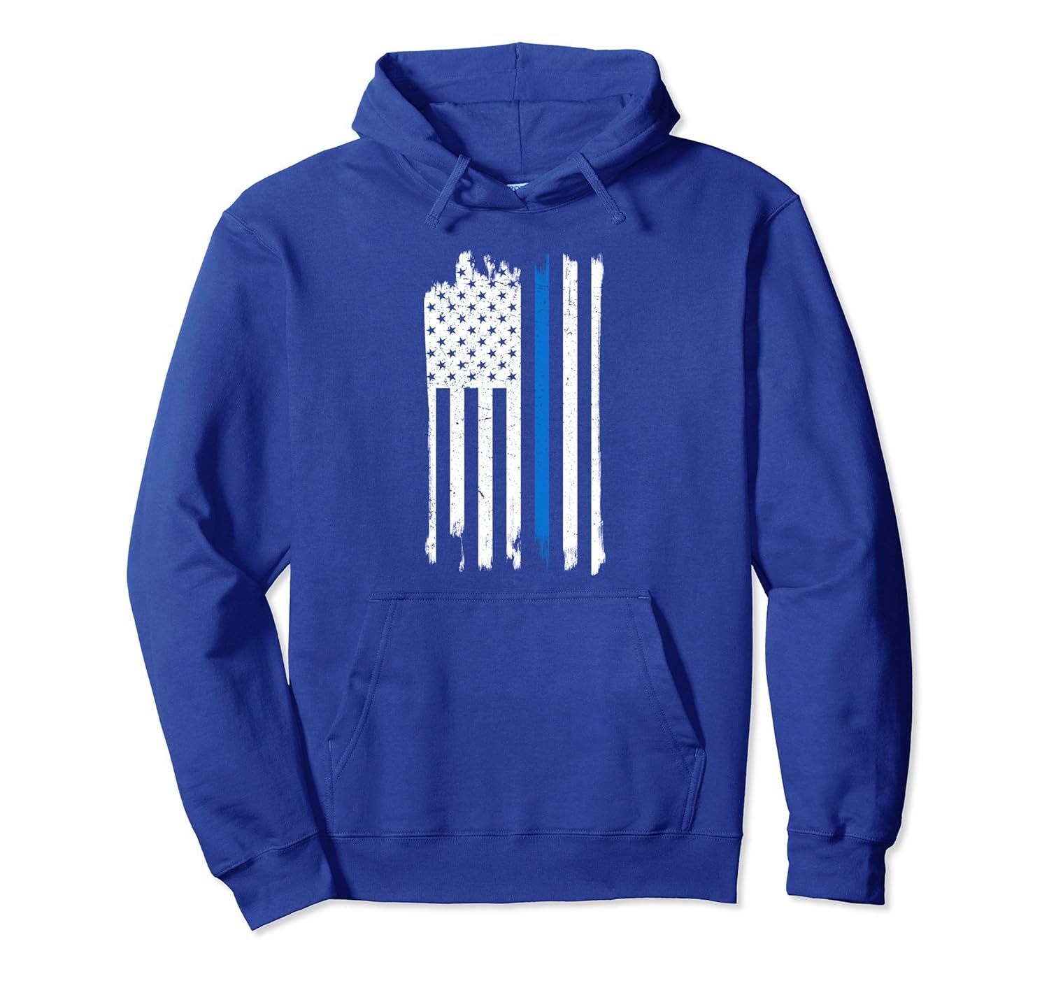 American Flag Blue Line USA Patriot 4th of July Hoodie-anz