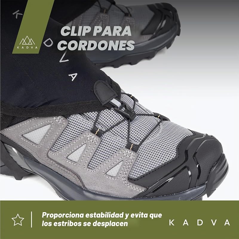 Nego Polainas de Nieve, Adultos Unisex, Negro, Talla única