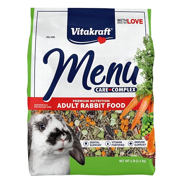 VITAKRAFT MENU PREMIUM RABBIT FOOD – ALFALFA PELLETS...