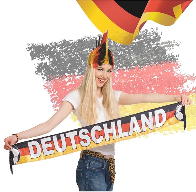 TK Gruppe Timo Klingler Deutschland Fanartikel wm 2018 Schal Fanschal XXL 120 CM DEUTSCHLAND 1x WM Planer DIN A3 für Herren u