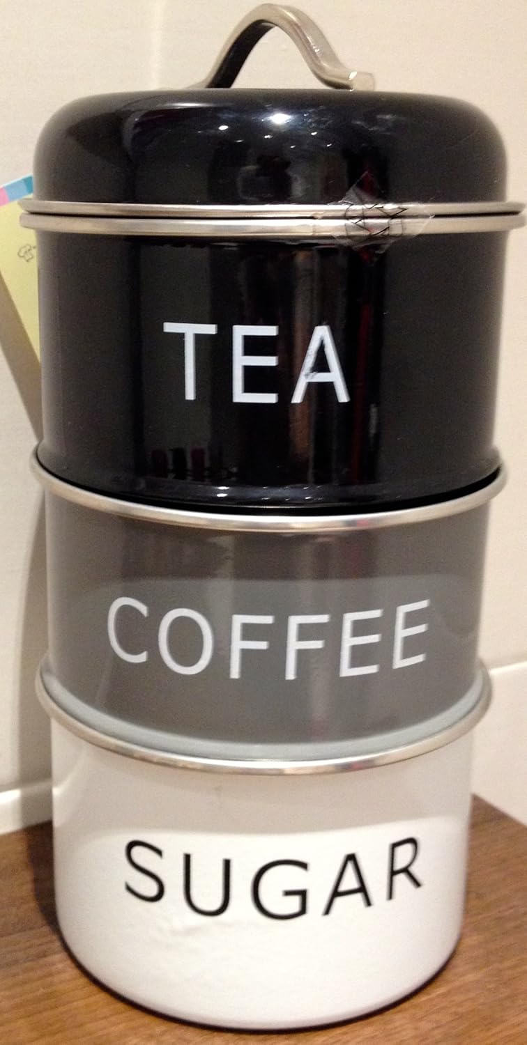space saving tea coffee sugar canisters