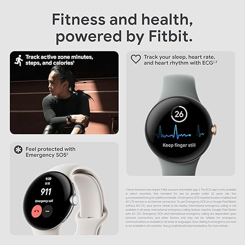 Google Pixel Watch Android Smartwatch with Fitbit Activity