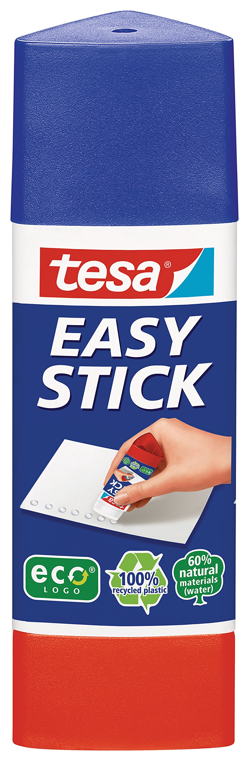 tesa Easy Stick, Universal Glue Stick - for precise glue applications, easy to use, eco-friendly, 25g