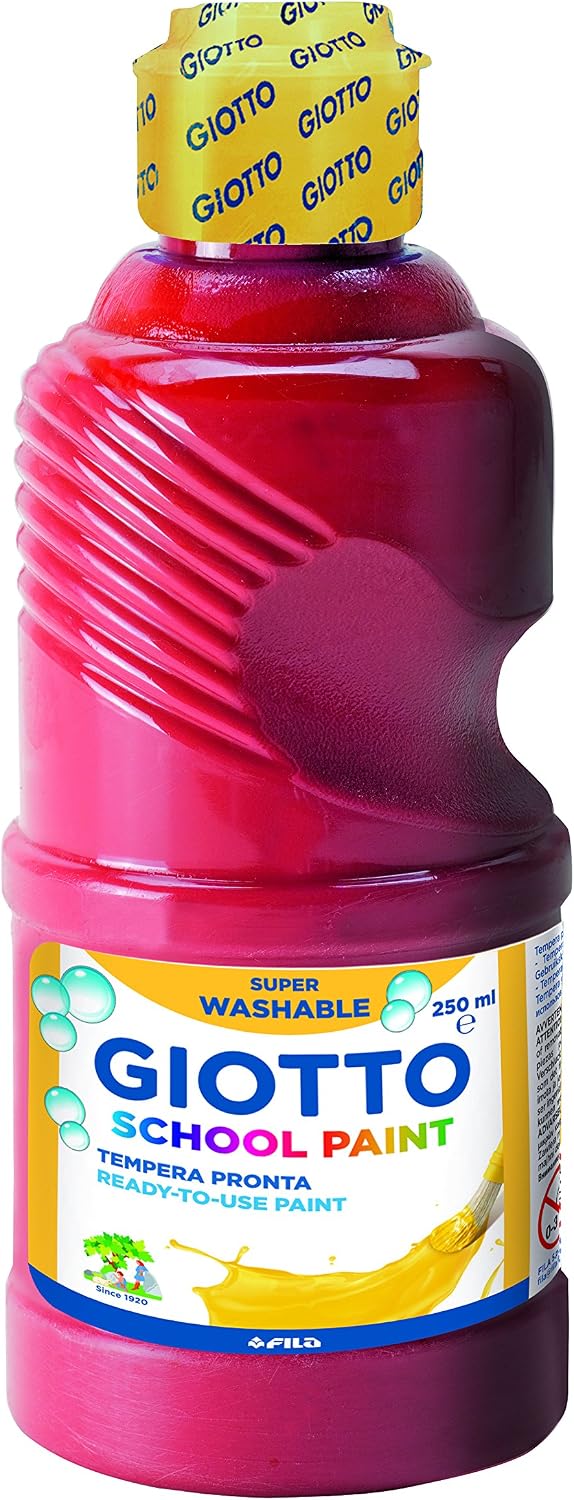 GIOTTO SCHOOL PAINT 250ML SCARLET RED, 250 ml (Pack of 1)