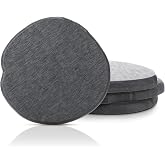 Diatomaceous Earth Coasters Set of 4，Cool Absorbent Quick-Dry Drink Coasters for Desks, Cute Modern Stone Design with Stylish Grey Aesthetic (4, Grey)