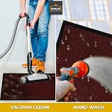 Homatz Indoor Door Mat Heavy Duty Rubber Non Slip Washable 40x60cm Red view 5