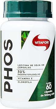 Phos Lecitina de Soja - 60 Cápsulas - Vitafor, Vitafor