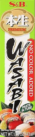 Wasabi Meerrettich Paste scharf, 43g original japanisch, S&B, ohne Farbstoff