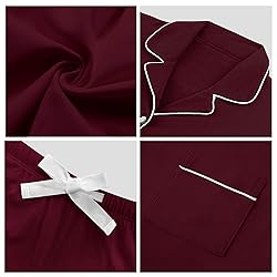 COLORFULLEAF Women's 100% Cotton Long Sleeve Pajama