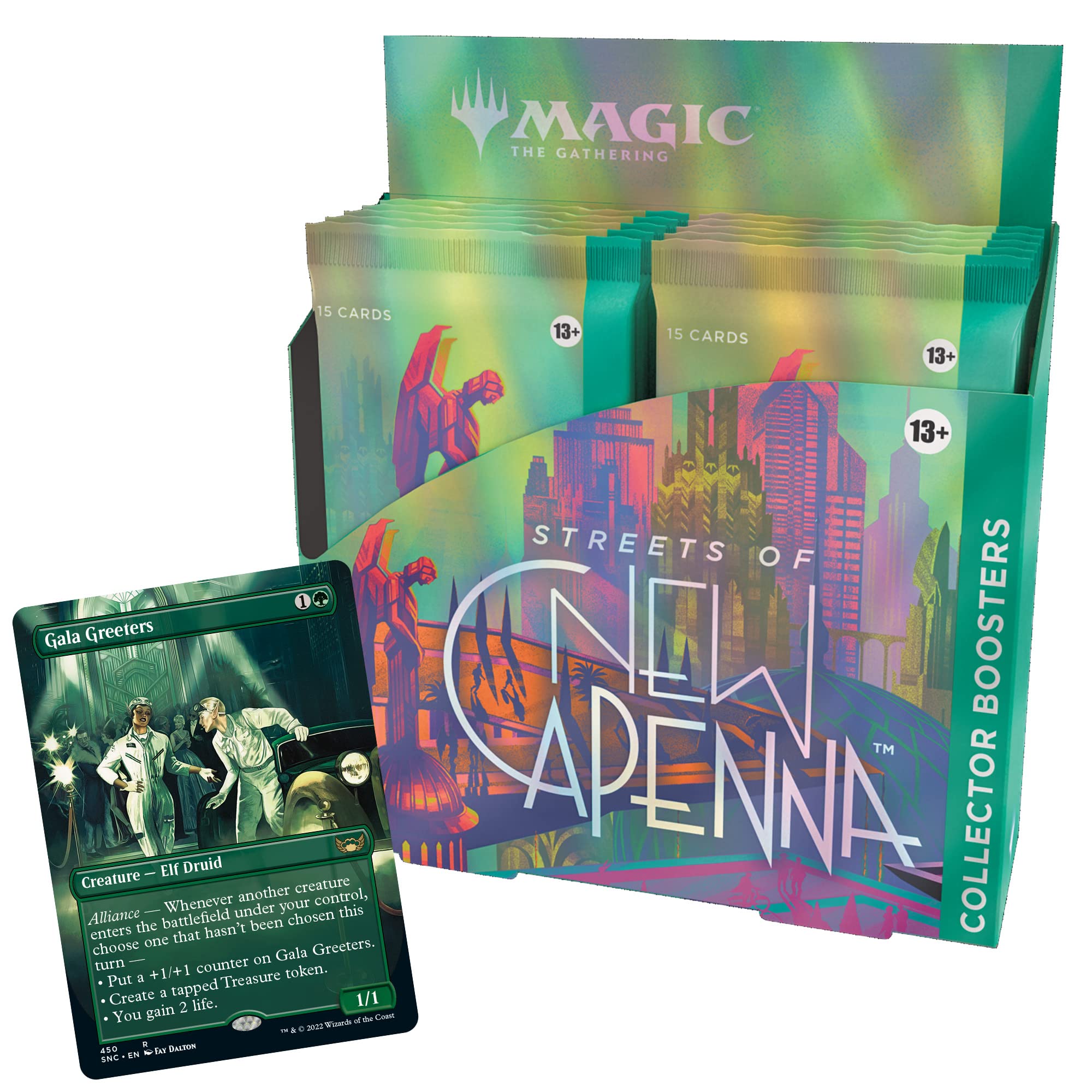 Magic The Gathering Streets of New Capenna Collector Booster Display of 12 Packets (C95190000)
