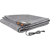 Woo Warmer Hot Carpet Under Rug Instant Radiant Floor Heater Electric Mat Electric Carpet Electric Heated Area Rug Great for Yoga (720 watt 92" x 76.5 ") Made In Seattle Since 2012 A Unique Gift