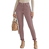 luvamia Skinny Jeans for Women Thin Fleece Lined High Waisted Front Yoke Fall Thermal Stretchy Denim Pants Warm Jeggings