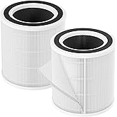 2 Packs H7129 Replacement Filter Accessories for GoveeLife H7129 H7128 Smart Air Cleaner Purifier, 3 Stages Filtration of Nylon Pre-filter,Main Filters and Activated Carbon Filter