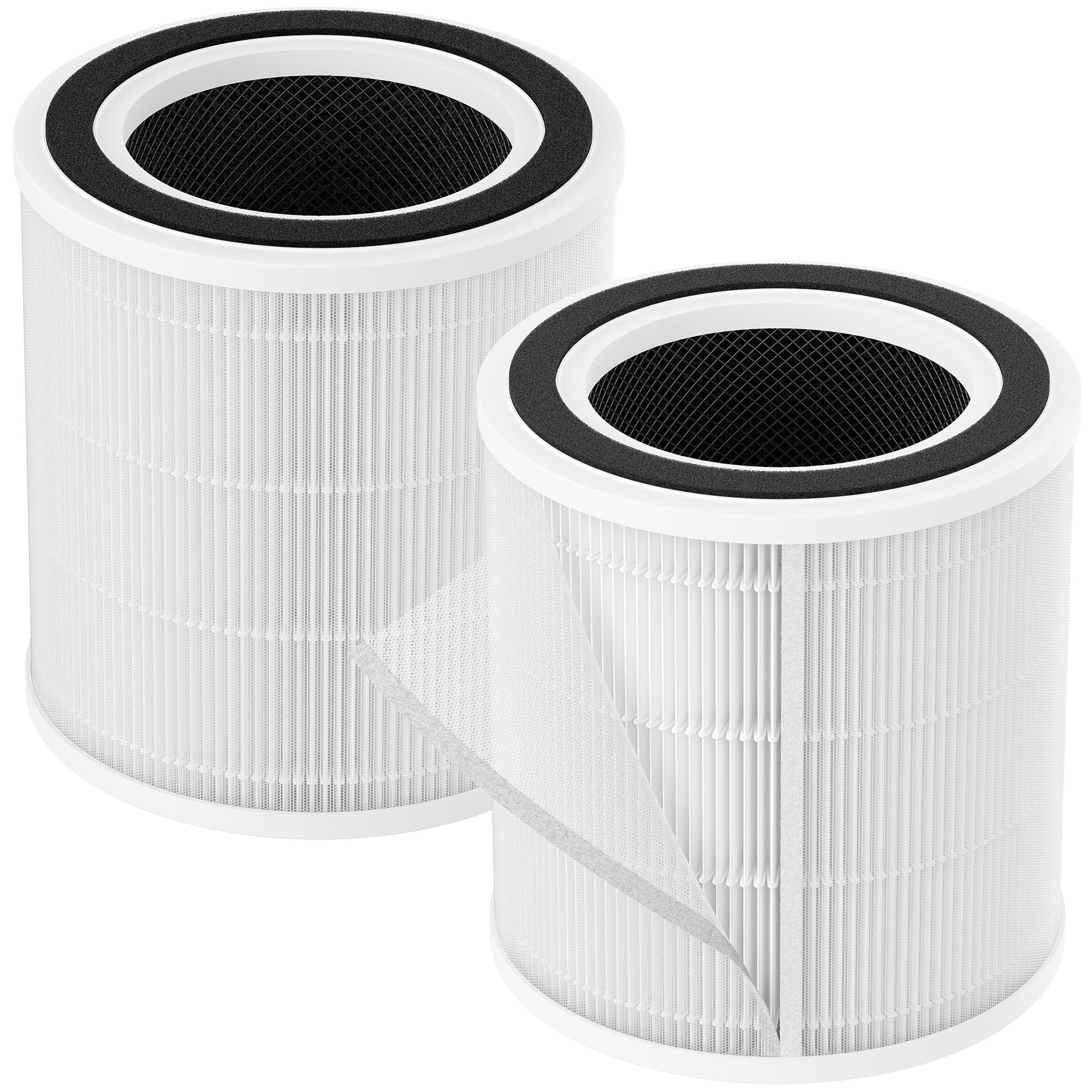 Photo 1 of 2 Packs H7129 Replacement Filter Accessories for GoveeLife H7129 H7128 Smart Air Cleaner Purifier, 3 Stages Filtration of Nylon Pre-filter,Main Filters and Activated Carbon Filter