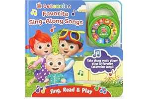 CoComelon Favorite Sing-Along Songs - Children's Deluxe Music Player Toy and Board Book Set, Ages 1-5