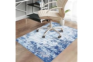 CAREMEE Office Chair Mats for Hardwood Floor, 36"X48" Desk Chair Mat for Hard Floor, Gaming Computer Chair Mat Office Rug for Rolling Chairs, Low Pile Carpet Under Chair Floor Protector Abstract