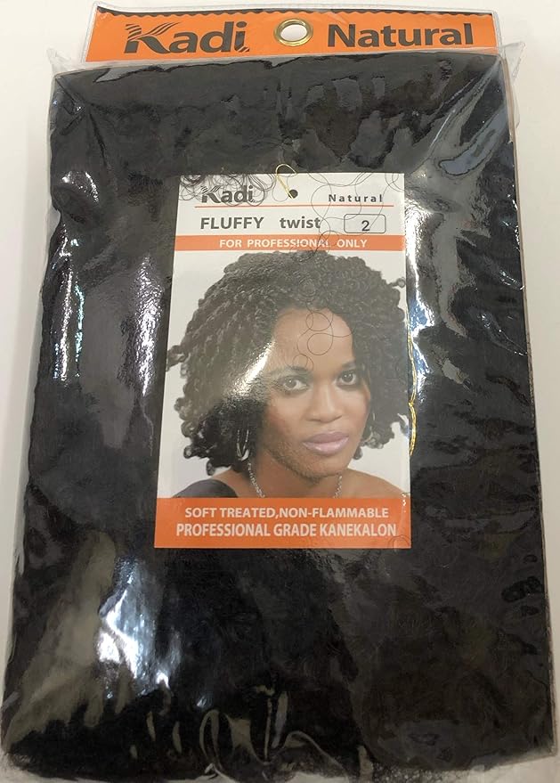 Amazon Com Eon Aka Kadi Fluffy Twist Braiding Hair 1 Jet