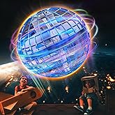 Flashbee Flying Orb Ball 2025 Toys: Cosmic Fly Ball LED Magic Boomerang Hover Orbs - Blue Cool Birthday Gift for Boys Girls Indoor Outdoor - Safe & Durable Fidget Spinner Boomerang Mini Drone